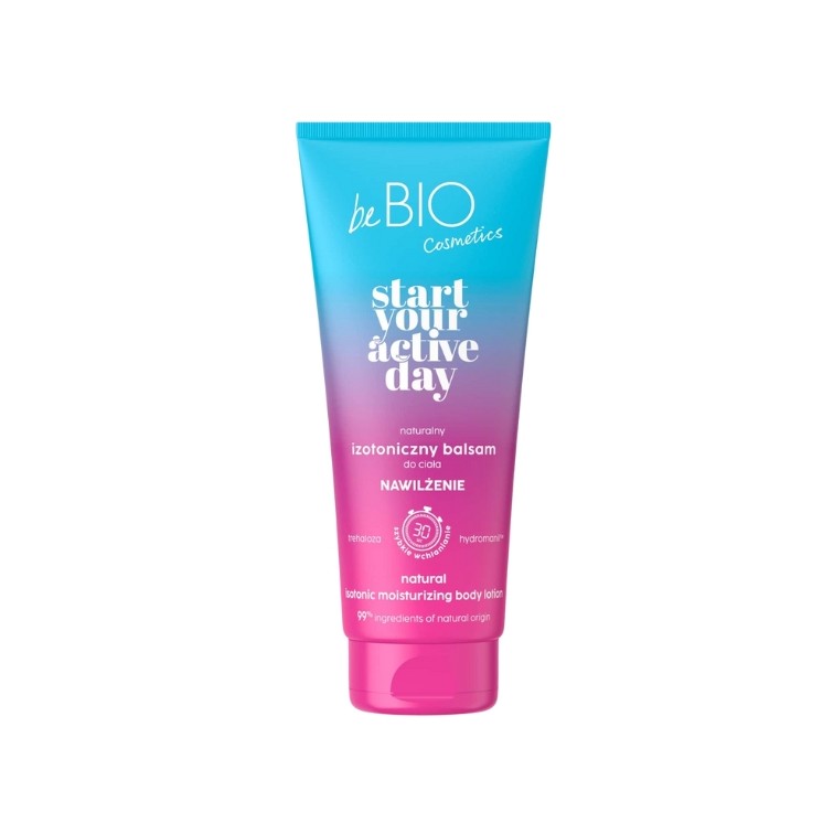 BeBio Cosmetics Naturalny izotoniczny Balsam do ciała START YOUR ACTIVE DAY Nawilżenie 200 ml