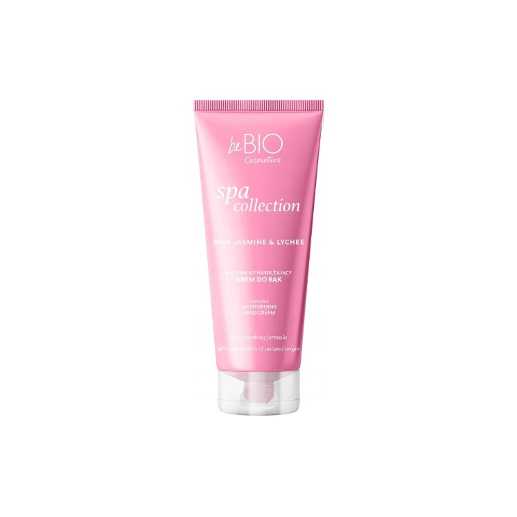 BeBio Cosmetics Naturalny nawilżający Krem do rąk Pink Jasmine & Lychee 50 ml