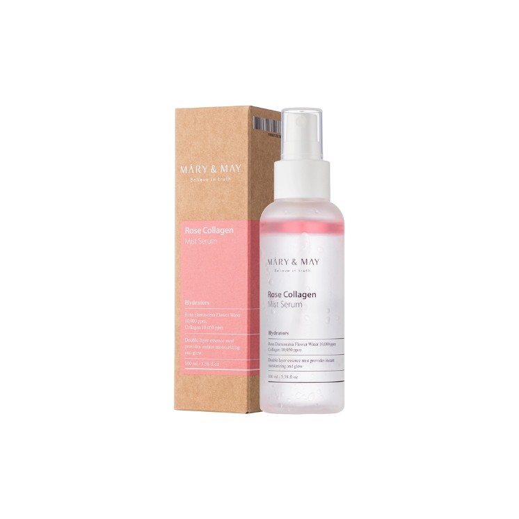 Двофазна сироватка Mary&May Rose Collagen Mist 100 мл