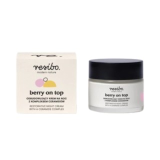 Crème de nuit régénérante Resibo Berry On Top au complexe de céramides 50 ml Crème de nuit régénérante Resibo Berry On Top au complexe de céramides 50 ml