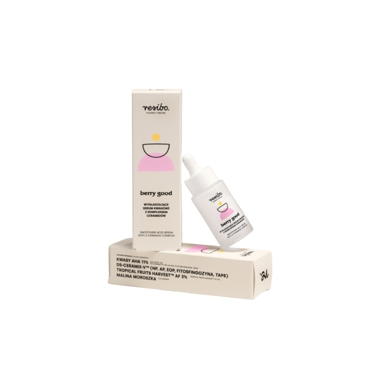 Resibo Berry Goed gladmakend zuurserum met ceramidecomplex 30 ml Resibo Berry Goed gladmakend zuurserum met ceramidecomplex 30 ml