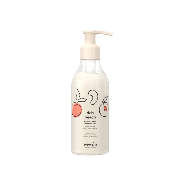 Resibo Rich Peach Natürliches Gesichtsreinigungsgel 250 ml