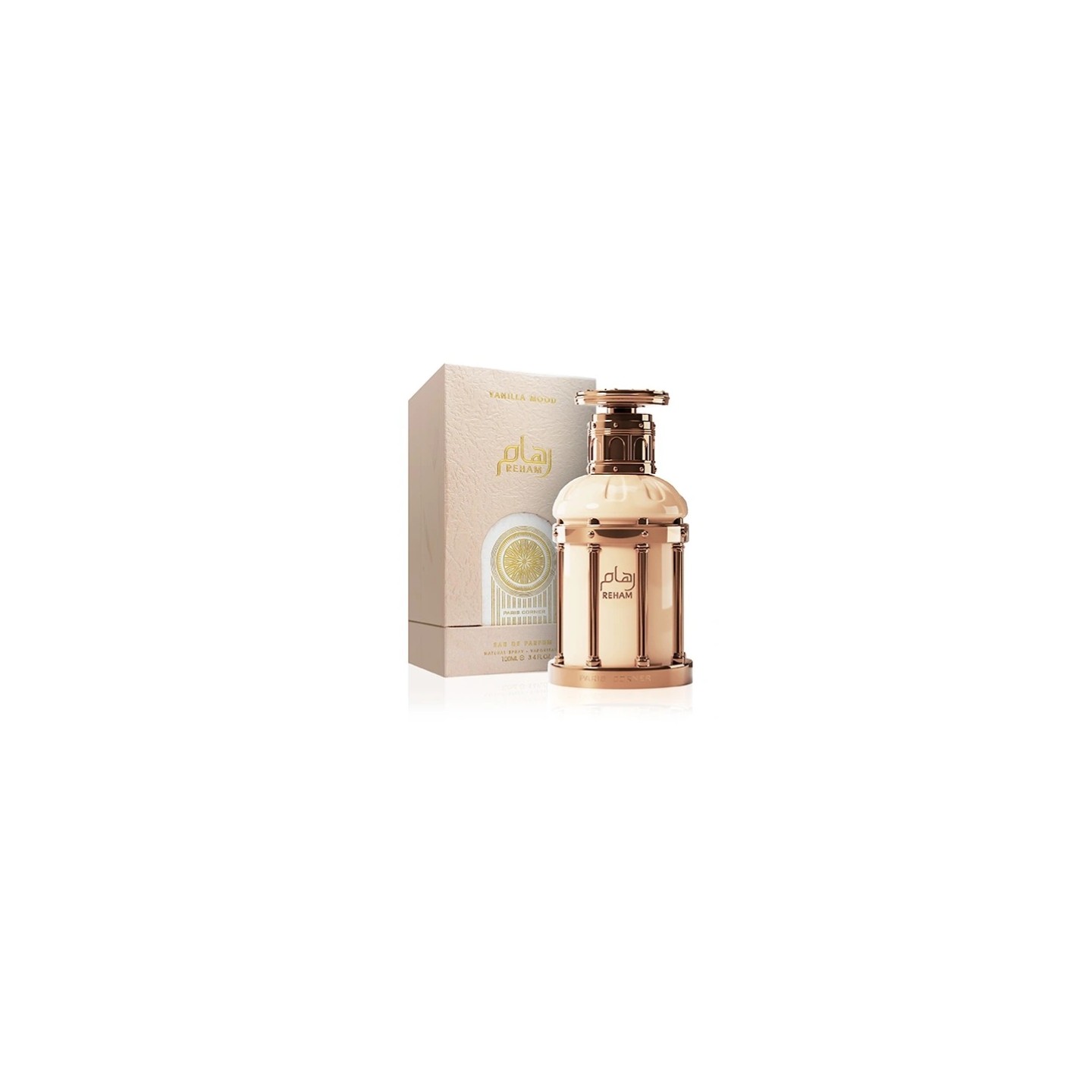 Paris Corner Reham Vanilla Mood Unisex Eau de Parfum voor dames en heren 100 ml Paris Corner Reham Vanilla Mood Unisex Eau de Parfum voor dames en heren 100 ml
