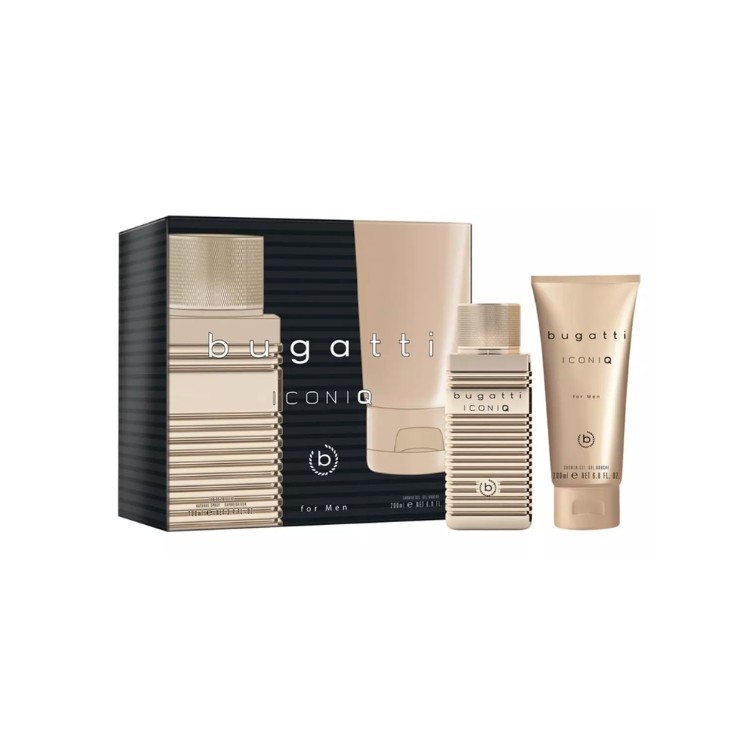 Coffret Bugatti : Eau de Toilette pour Homme 100 ml + Gel Douche Iconiq 200 ml Coffret Bugatti : Eau de Toilette pour Homme 100 ml + Gel Douche Iconiq 200 ml