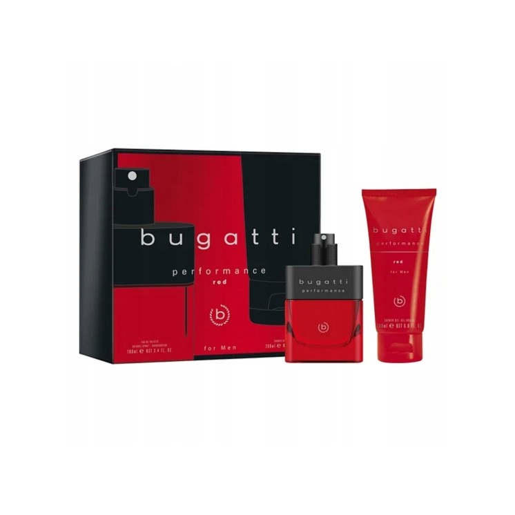 Bugatti Geschenkset: Herren-Eau de Toilette 100 ml + Performance Red Duschgel 200 ml Bugatti Geschenkset: Herren-Eau de Toilette 100 ml + Performance Red Duschgel 200 ml