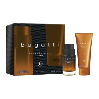 Bugatti Gift Set: Eau de Toilette for Men 100 ml + Dynamic Move Amber Shower Gel 200 ml Bugatti Gift Set: Eau de Toilette for Men 100 ml + Dynamic Move Amber Shower Gel 200 ml
