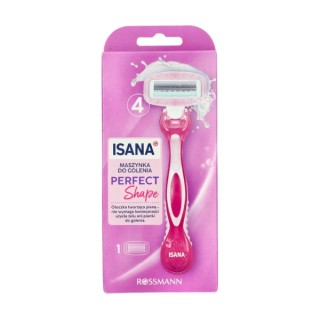 Isana Perfect Shape 4-bladig scheermes met cartridge voor vrouwen, 1 stuk