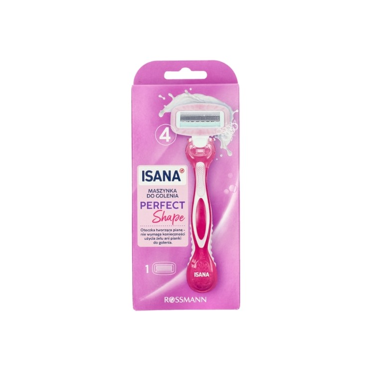 Isana Perfect Shape 4-Blade Razor with Cartridge for Women 1 Piece Isana Perfect Shape 4-Blade Razor with Cartridge for Women 1 Piece