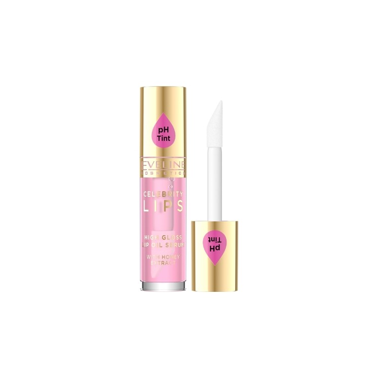 Huile à lèvres Eveline Celebrity Lips - Sérum pour les lèvres /02/ Rose 5 ml Huile à lèvres Eveline Celebrity Lips - Sérum pour les lèvres /02/ Rose 5 ml