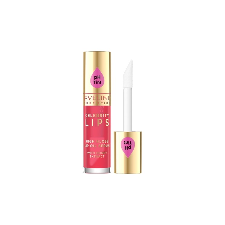 Eveline Celebrity Lips Oil - Сироватка для губ /04/ Red 5 ml Eveline Celebrity Lips Oil - Сироватка для губ /04/ Red 5 ml