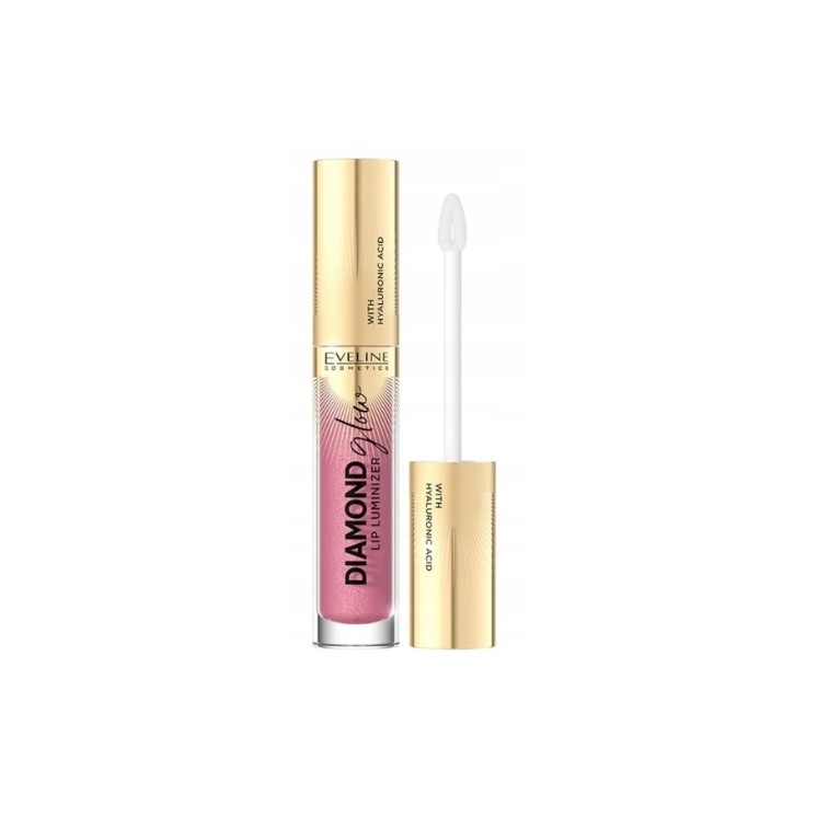 Eveline Diamond Glow Lip Luminizer Lip Gloss with Hyaluronic Acid /05/ 5 ml Eveline Diamond Glow Lip Luminizer Lip Gloss with Hyaluronic Acid /05/ 5 ml