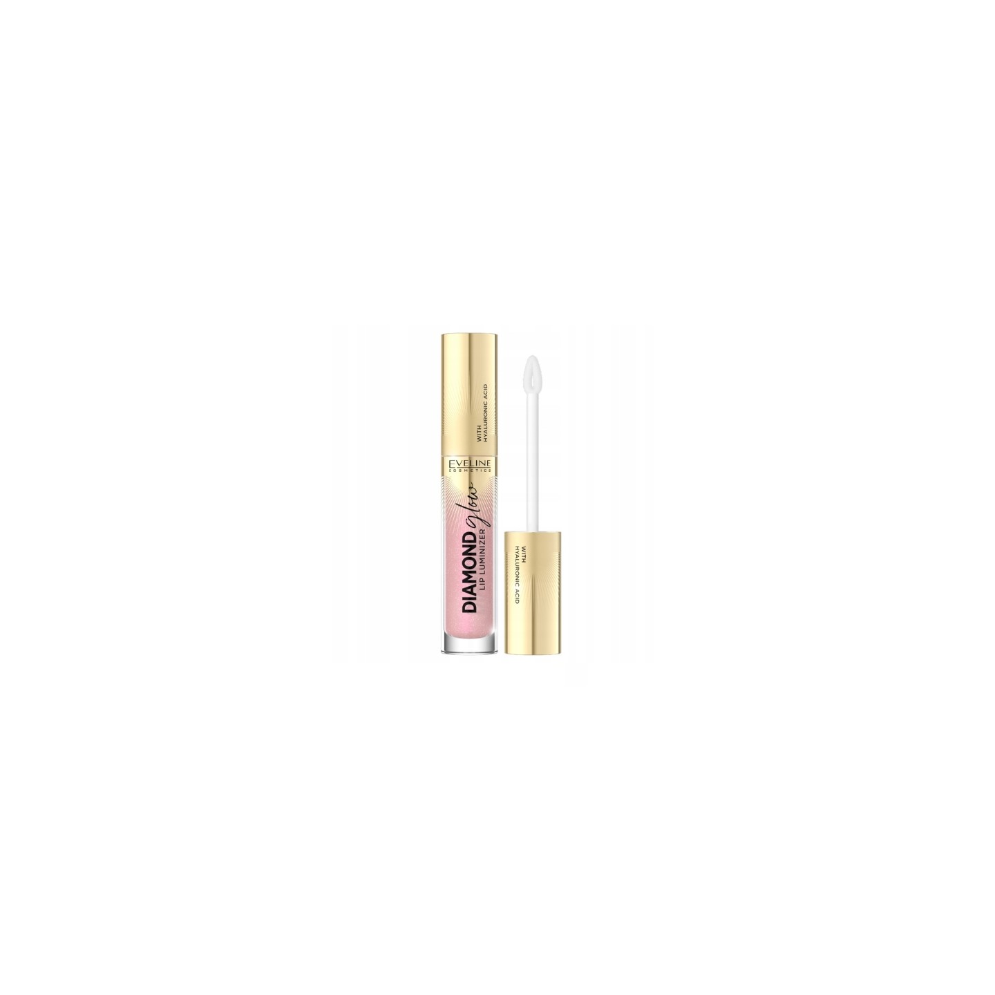 Gloss illuminateur pour les lèvres Eveline Diamond Glow à l'acide hyaluronique /14/ 5 ml Gloss illuminateur pour les lèvres Eveline Diamond Glow à l'acide hyaluronique /14/ 5 ml