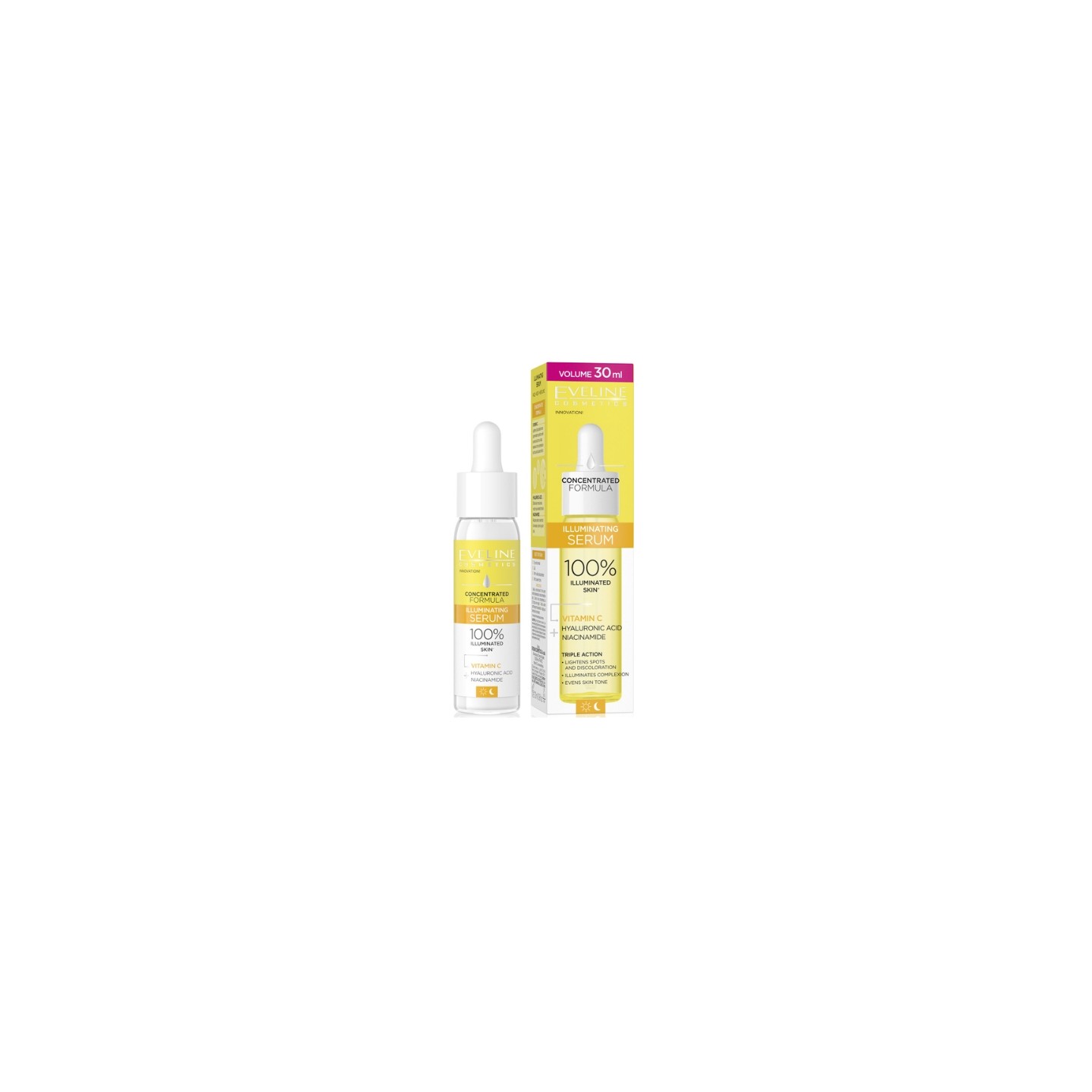 Eveline Concentrated Formula Dag- en Nachtgezichtsserum Verhelderend 30 ml Eveline Concentrated Formula Dag- en Nachtgezichtsserum Verhelderend 30 ml