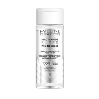 Eveline Niacinamide Super Pre-Needles шипучий освіжаючий мезотонік для обличчя 150 мл Eveline Niacinamide Super Pre-Needles шипучий освіжаючий мезотонік для обличчя 150 мл