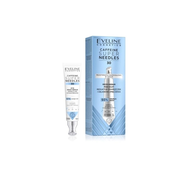 Eveline Coffeine Super Needles 30 Mezo-serum pod oczy 15 ml Eveline Coffeine Super Needles 30 Mezo-serum pod oczy 15 ml