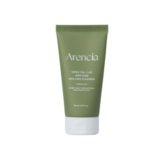 Засіб для очищення пор рисового коржа Arencia Green Tea + LHA Deep Pore Facial Wash Green Tea Facial Wash 150 мл