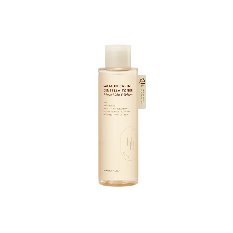 Lotion tonique revitalisante pour le visage Heveblue Salmon Caring Centella 200 ml