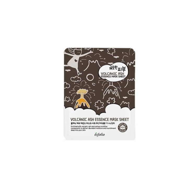 Очищувальна маска для обличчя Esfolio Volcanic Ash Esseence Sheet Mask 25 мл