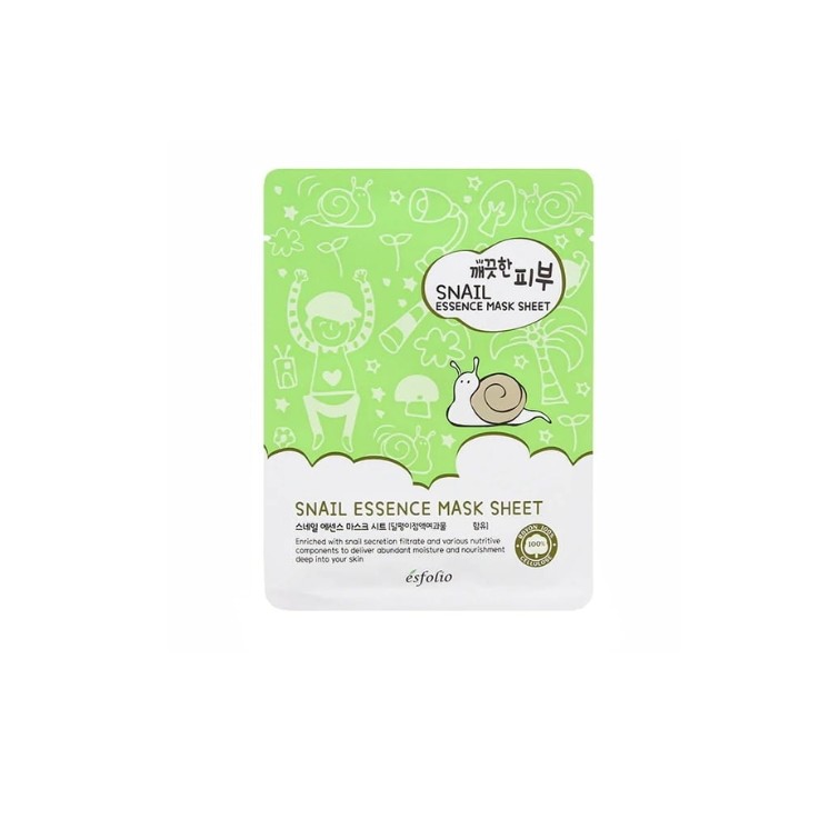 Поживна маска для обличчя Esfolio Snail Essence Sheet Mask 25 мл