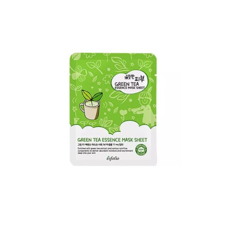 Esfolio Green Maskl Essence Sheet Mask Verzachtend Gezichtsmasker 25 ml