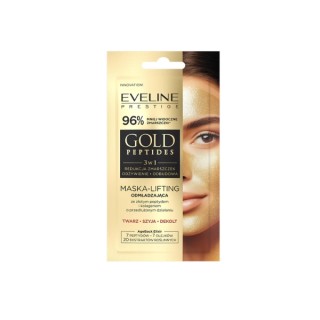 Masque liftant visage rajeunissant 3 en 1 Eveline Prestige Gold Peptides 8 ml