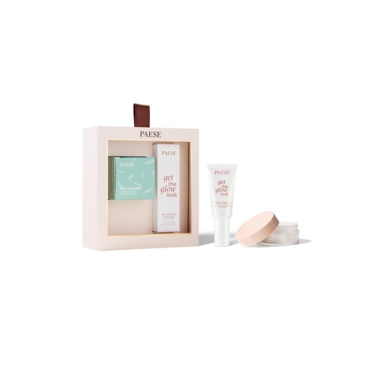 Paese All About The Base2 Geschenkset: Get The Glow Illuminating Face Cream + Loose Rice Powder