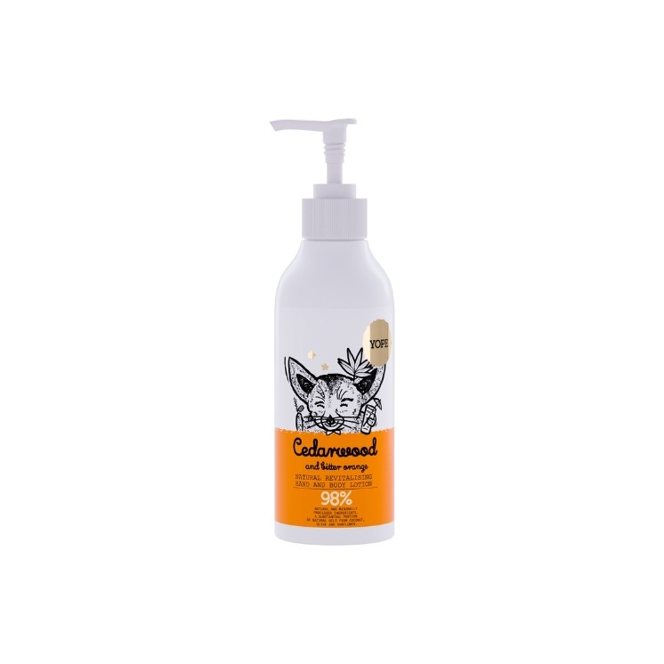 YOPE Body- en Handbalsem met Ceder en Bittere Sinaasappel 300 ml