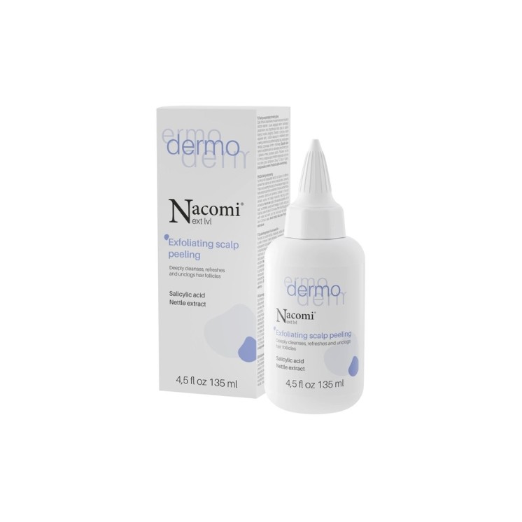 Peeling exfoliant nettoyant pour le cuir chevelu Nacomi Next Level Dermo 135 ml
