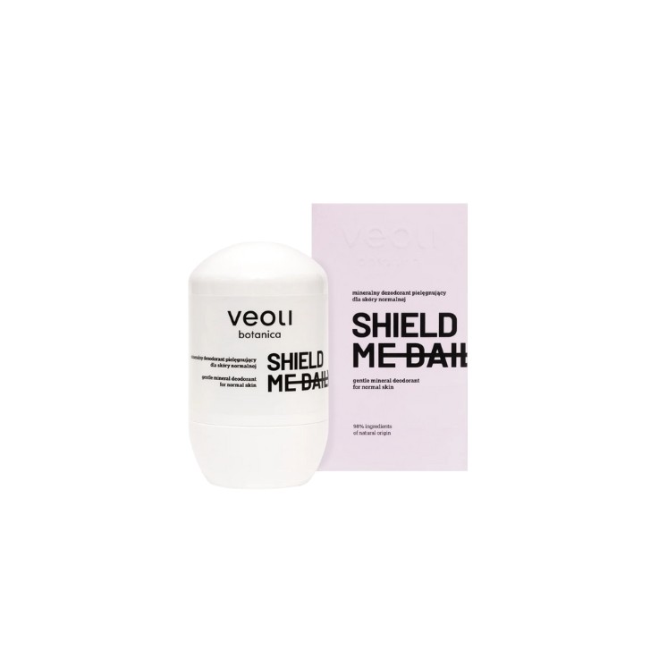 Déodorant minéral nourrissant quotidien Veoli Botanica Shield Me pour peaux normales 50 ml