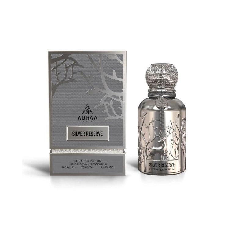 Auraa Desire Silver Reserve Unisex Eau de Parfum für Damen und Herren, 100 ml