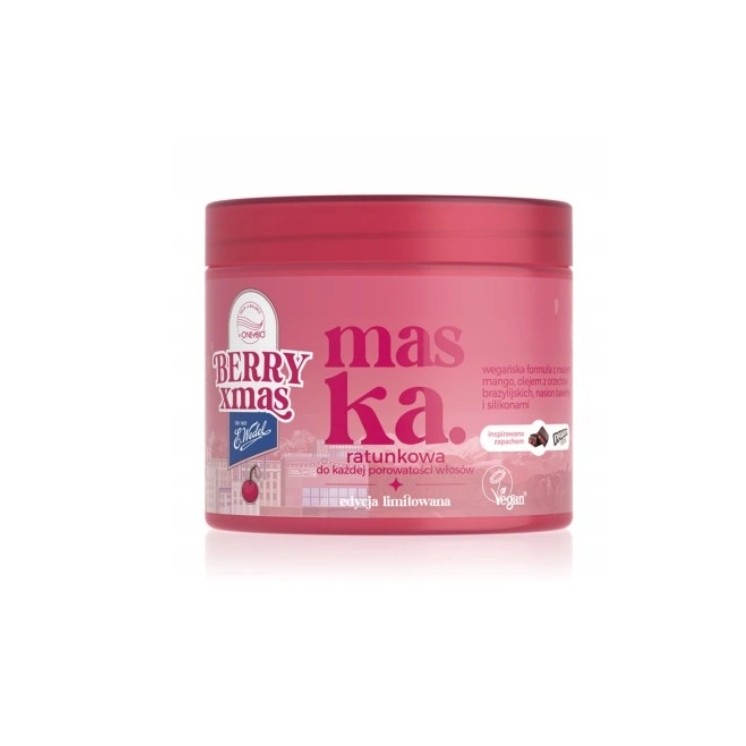 Masque capillaire réparateur OnlyBio x Wedel Hair in Balance à la cerise Pawełek 200 ml