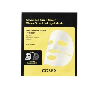 COSRX Advanced Snail Mucin Glass Glow Hydrogel Mask Set mit hydro mit Schneckenschleim, 3 x 34 g