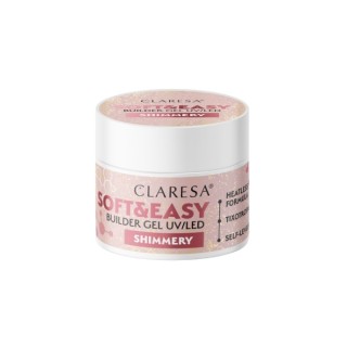 Gel de construction pour ongles Claresa Soft & Easy Shimmery 45 g