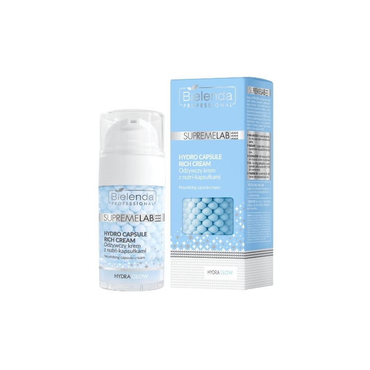 Crème nourrissante Bielenda Professional Supremelab Hydro Capsule avec capsules Nutria 50 ml
