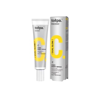 Tołpa Bionic Dual - Crème de nuit Glow - Repair à la vitamine C 40 ml