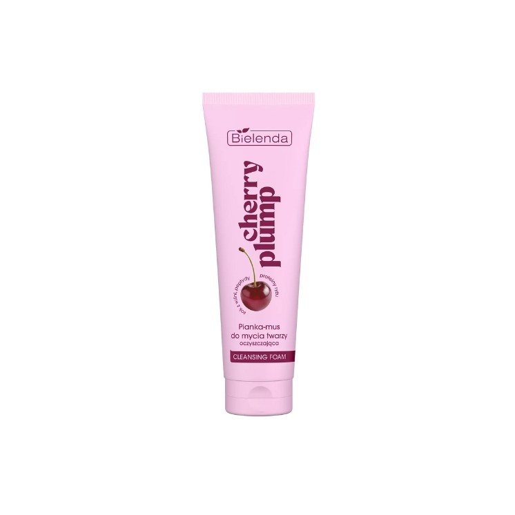 Mousse nettoyante repulpante Bielenda Cherry Plump pour le visage 130 g