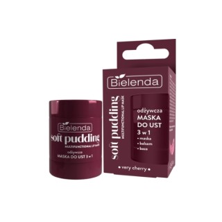 Живильна маска для губ Bielenda Soft Pudding 3в1 з ароматом Cherry 12г