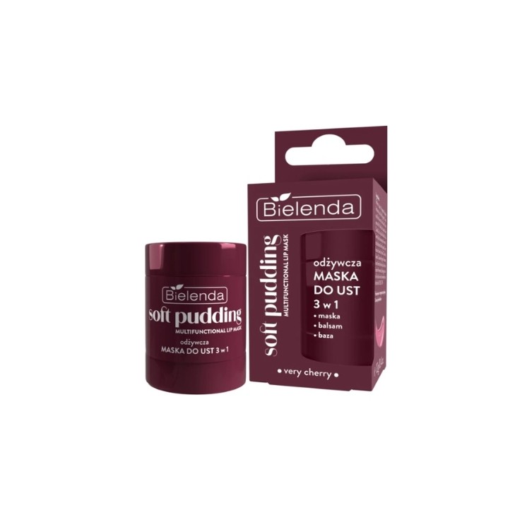 Bielenda Soft Pudding Nourishing Lip Mask 3-in-1 Very Cherry 12g