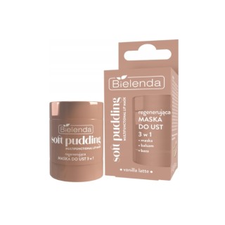 Masque à lèvres régénérant Bielenda Soft Pudding 3 en 1 Vanilla Latte 12 g