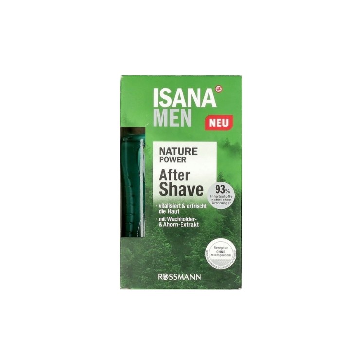 Isana Men Nature Power Aftershave voor mannen 100 ml
