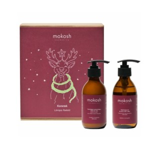 Coffret cadeau Mokosh Kometek Shining Joy : Lait corporel 200 ml + Gel douche et mains 200 ml