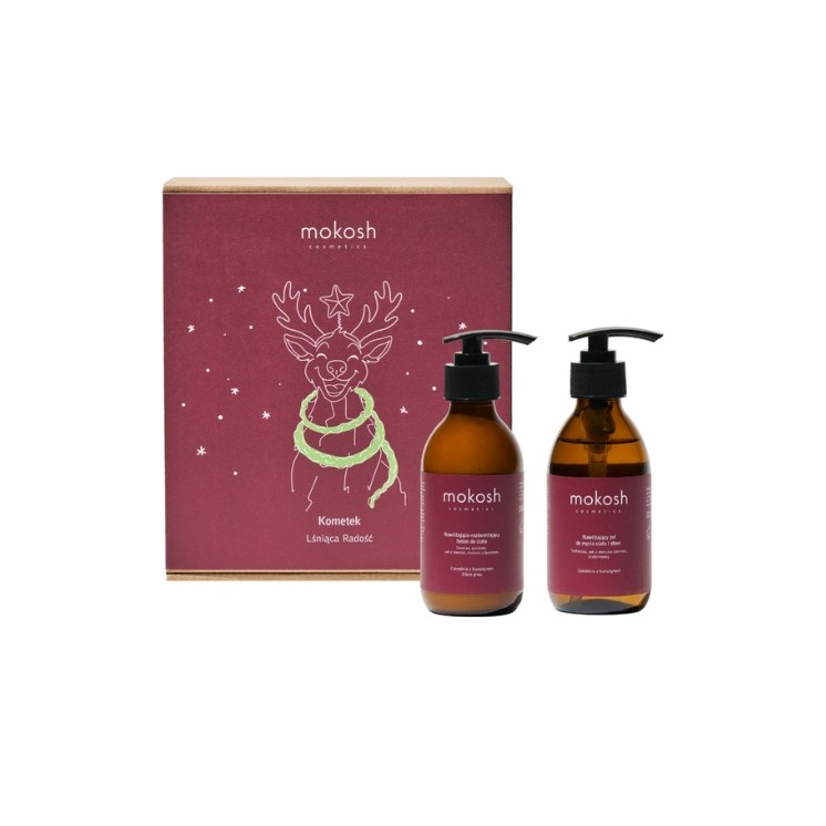 Mokosh Kometek Shining Joy Cadeauset: Bodylotion 200 ml + Hand- en Bodywashgel 200 ml