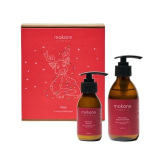 Coffret cadeau Mokosh Złośnik « Une note de perversité » : Lotion pour les mains 90 ml + Gel lavant mains et corps 200 ml