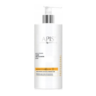 Lotion tonique illuminatrice et activateur Apis Adeno-C Flash Glow 2 en 1 500 ml