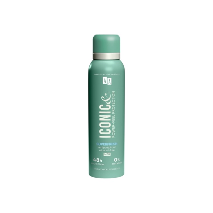 Déodorant en spray AA Iconic MEN Superfresh pour hommes 150 ml