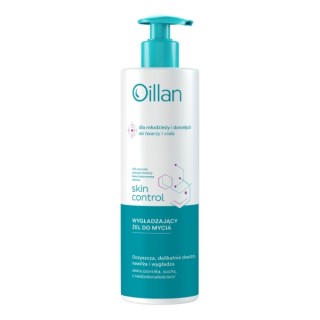Gel lavant lissant pour le corps et le visage Oillan Skin Control à 10% d'urée 400 ml