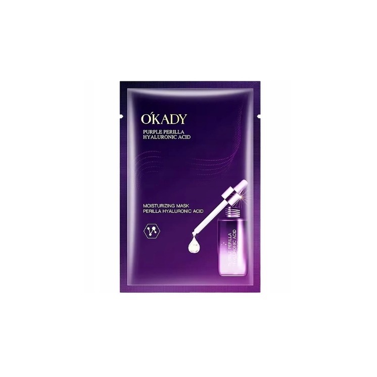 Okady Verhelderend Sheetmasker met Hyaluronzuur en Perilla-extract 25 ml