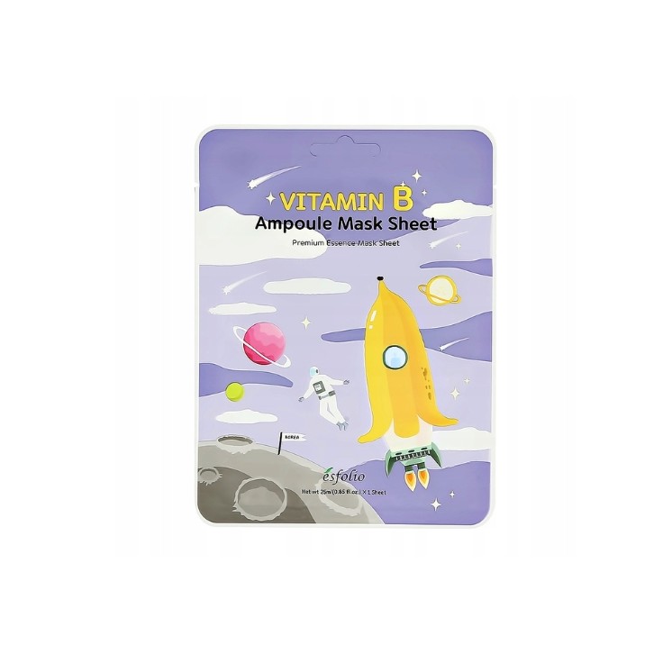Esfolio Vitamine B Ampul Sheet Mask Verhelderend Gezichtsmasker 25 ml