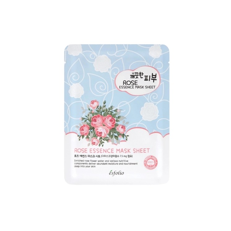 Esfolio Rose Essence Sheet Mask nawilżająca Maska do twarzy 25 ml