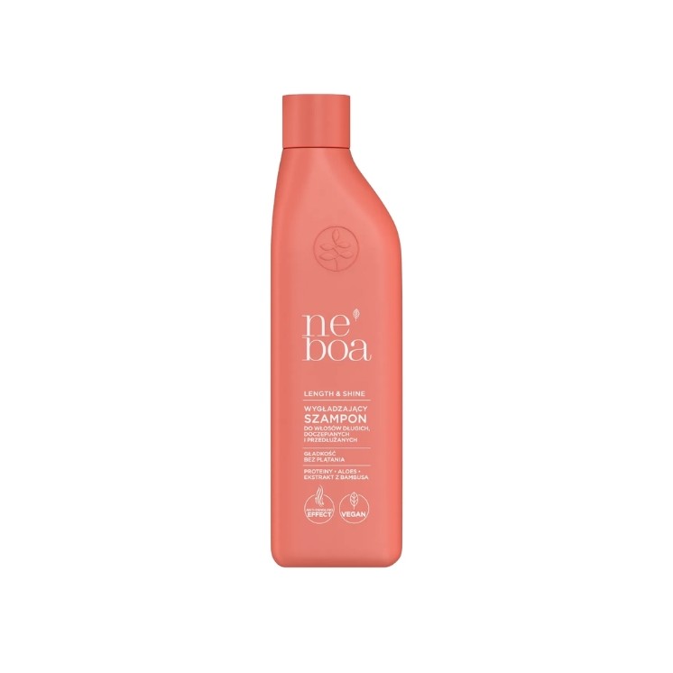 Neboa Length & Shine Smoothing Shampoo voor lang haar, extensions en haarextensies 300 ml